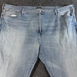 Polo Ralph Lauren Hampton Relaxed Straight Jeans Light Wash Mens 52x30 Big Tall